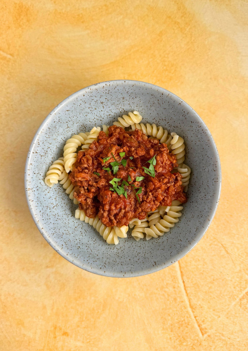 Beef Bolognese with Liver and Fusili Pasta