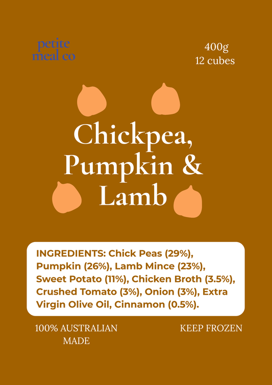 Chickpea, Pumpkin & Lamb Purée