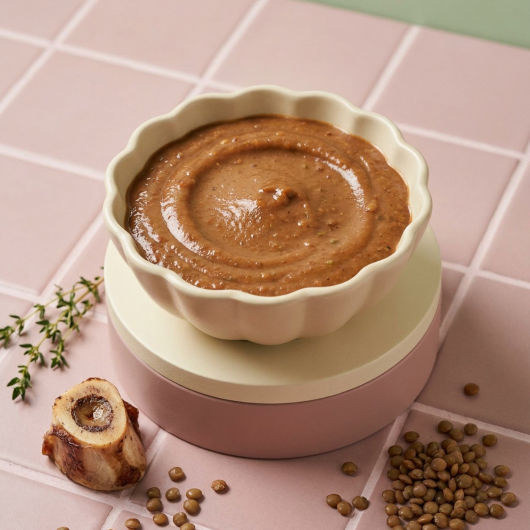 Lentil, Beef & Bone Marrow Purée