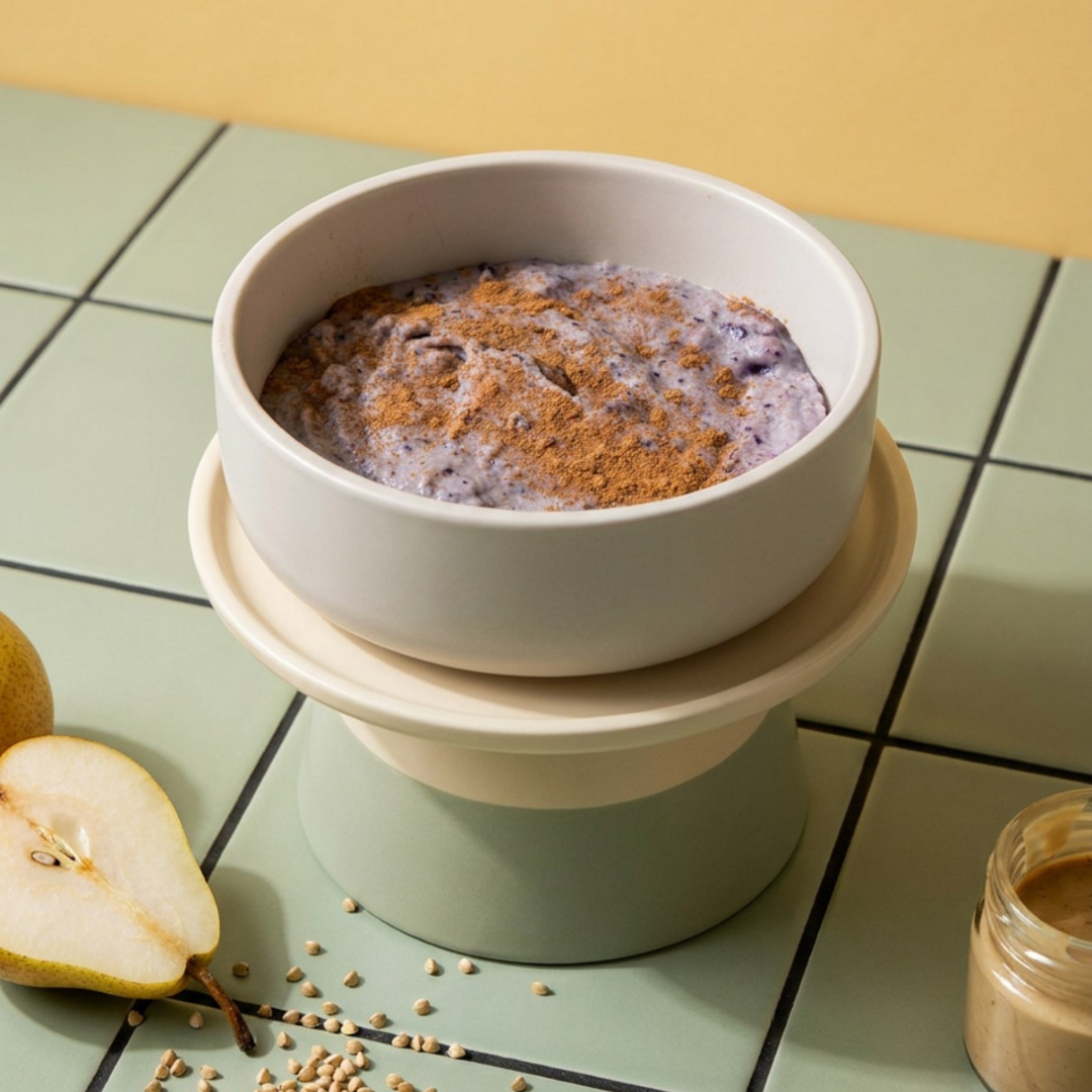 Buckwheat, Pear & Tahini Porridge
